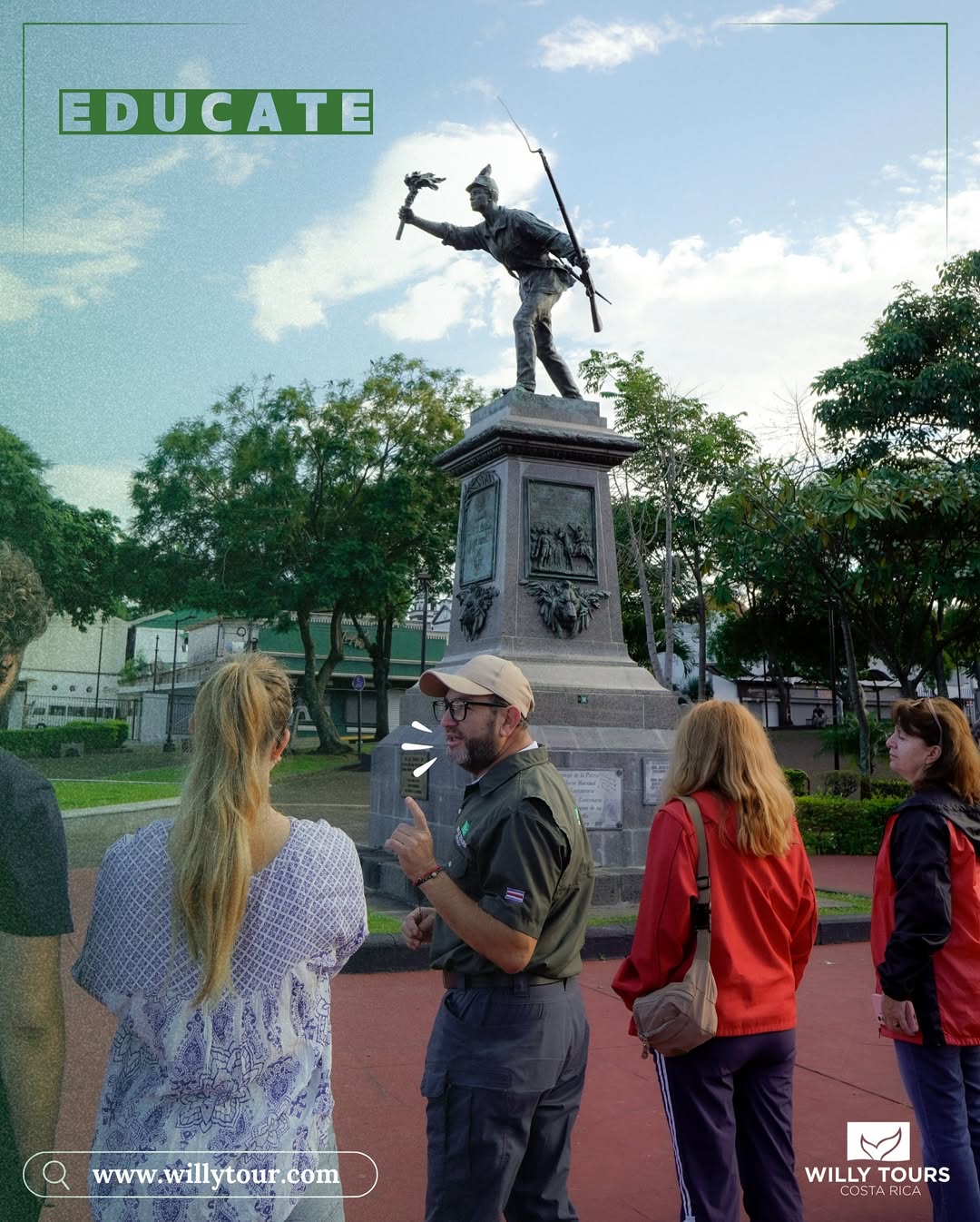 Willy Tours local guide leading an authentic Costa Rica experience